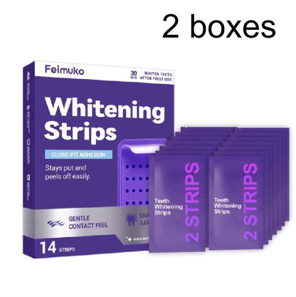 Purple Tooth Whitening Stain Remover Strips