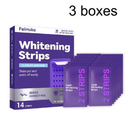 Purple Tooth Whitening Stain Remover Strips