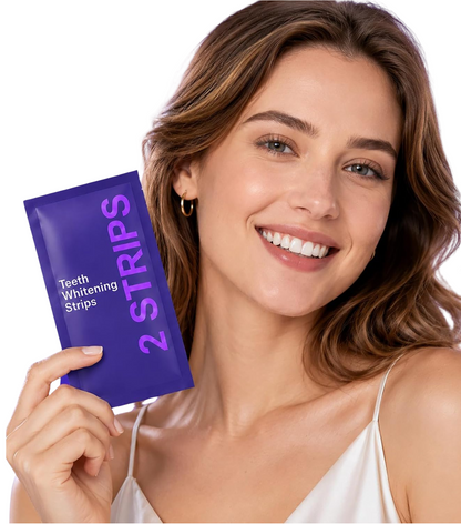 Purple Tooth Whitening Stain Remover Strips