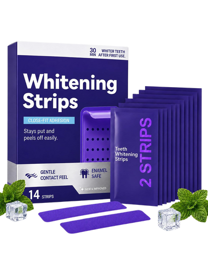 Purple Tooth Whitening Stain Remover Strips